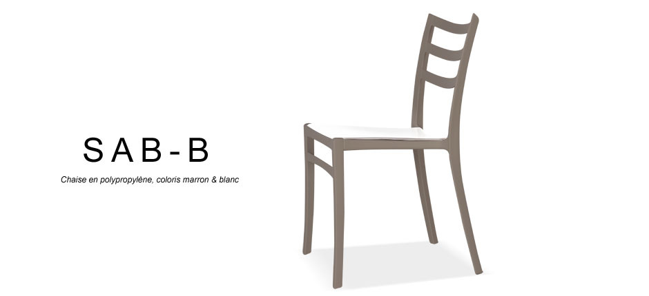 Chaise moderne SAB-B Marron